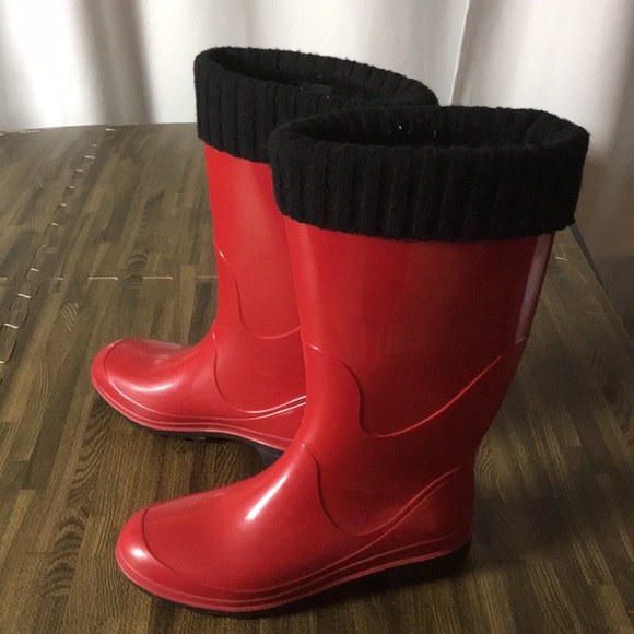 Kamik Shoes - Women’s Red & Black KAMIK HEIDI RAINBOOT Sz 7